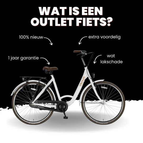 Outlet fiets: Een nieuw model met een klein schoonheidsfoutje én extra korting