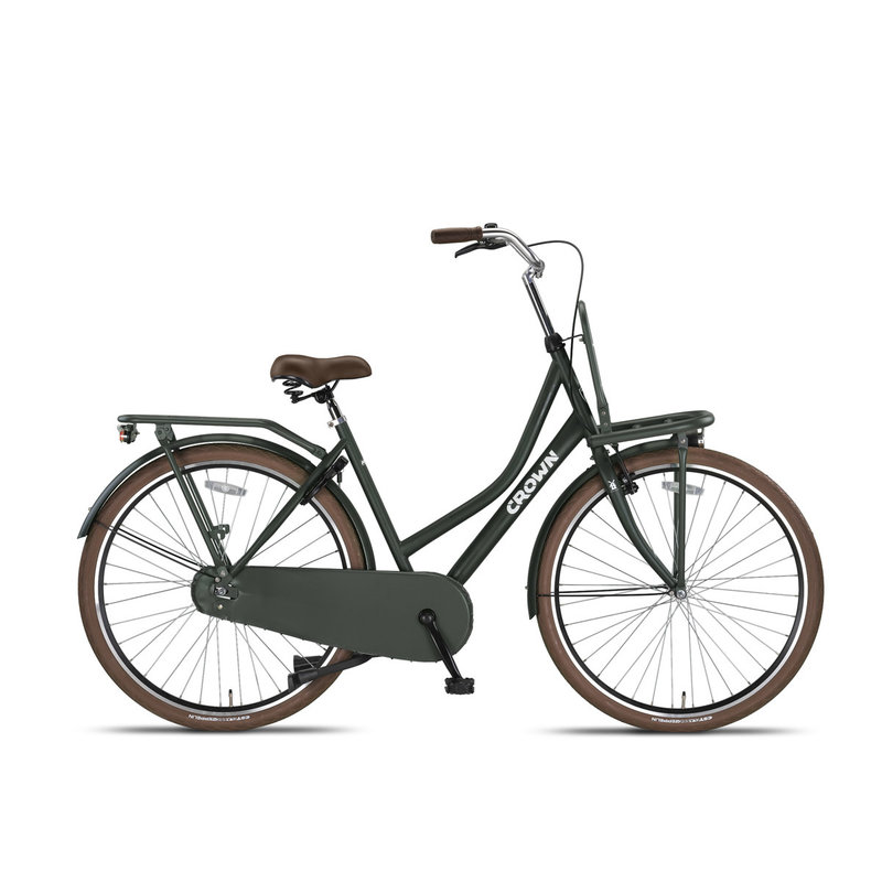 Crown Holland 28 inch Transportfiets 53cm Army Green