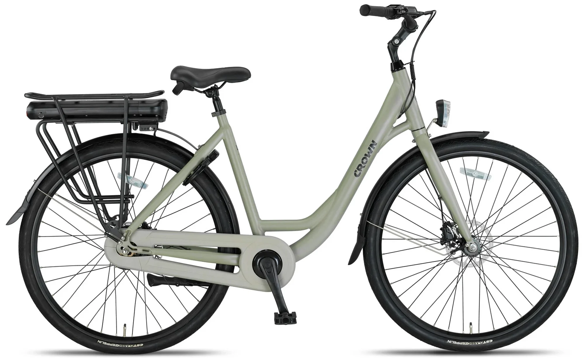 Crown Los Angeles Elektrische Damesfiets 28 inch 52cm
