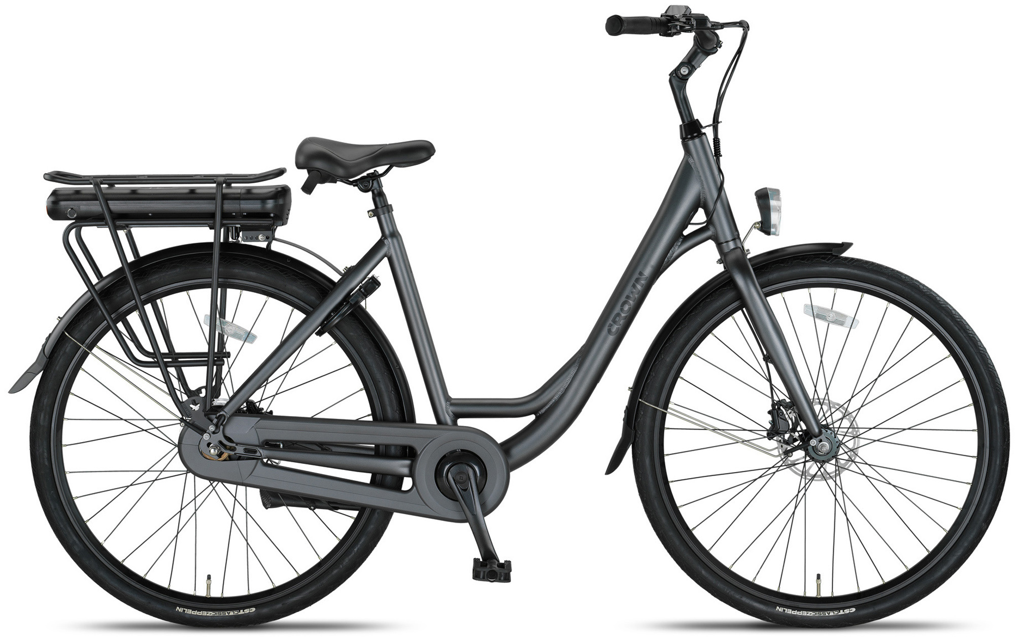 Crown Los Angeles Elektrische Damesfiets 28 inch 52cm
