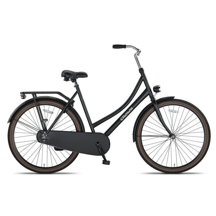 Crown Oslo 28inch Omafiets 53cm Mat Zwart