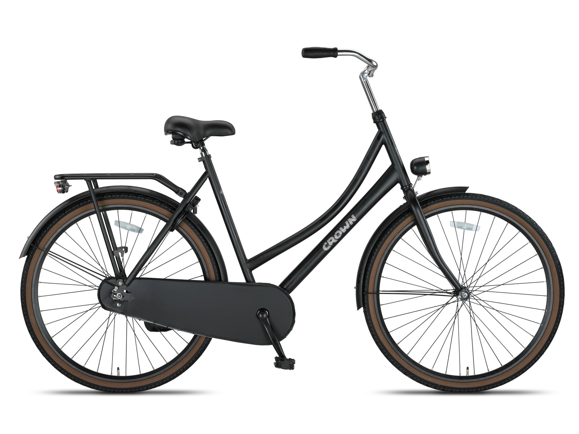 Crown Oslo 28inch Omafiets 53cm Mat Zwart