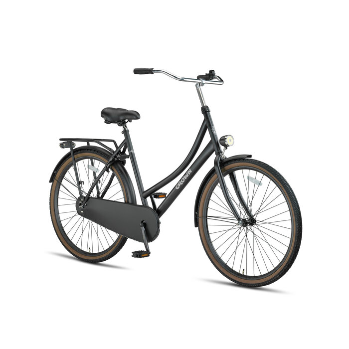 Crown Oslo 28inch Omafiets 53cm Mat Zwart