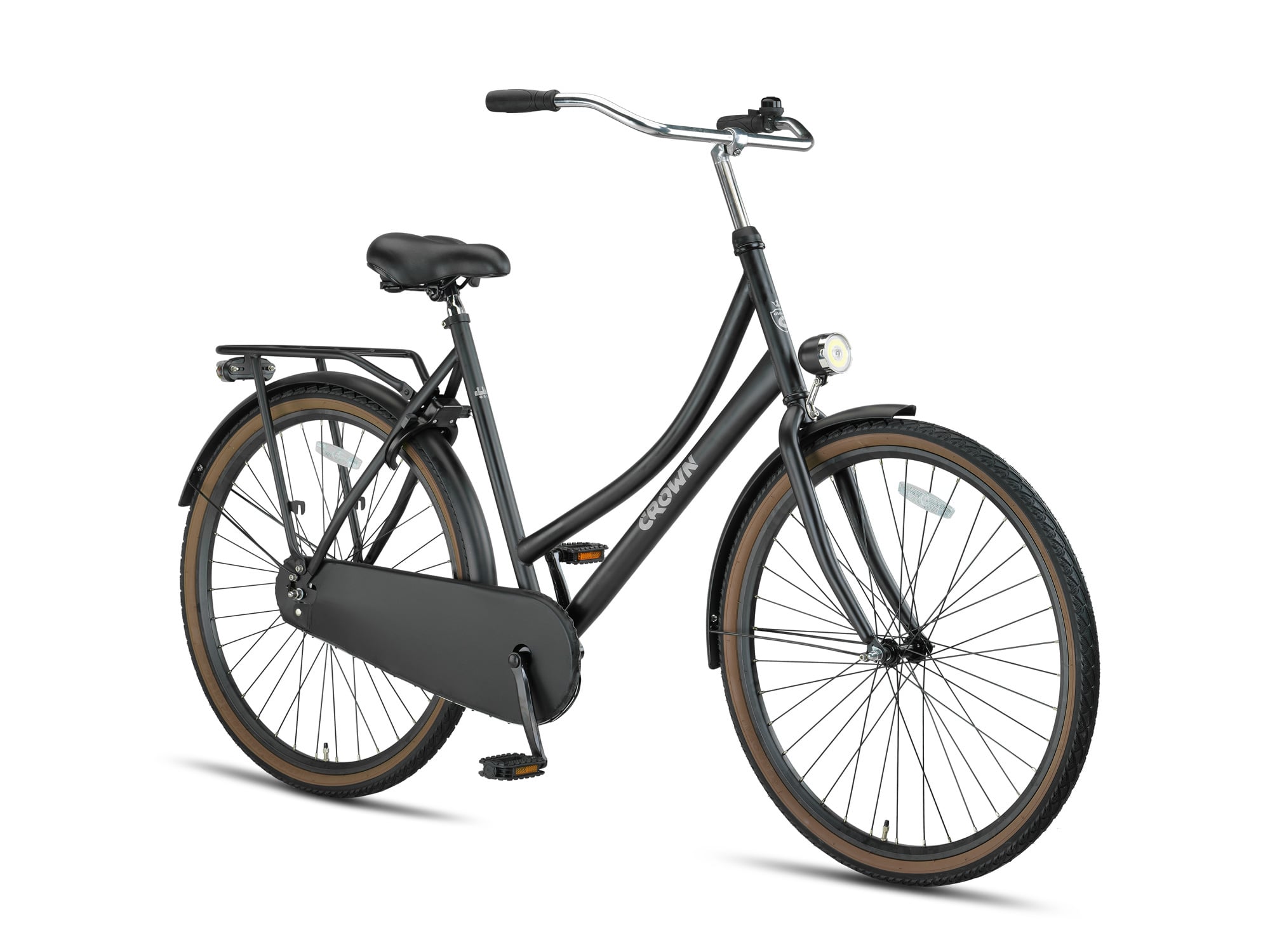 Crown Oslo 28inch Omafiets 53cm Mat Zwart