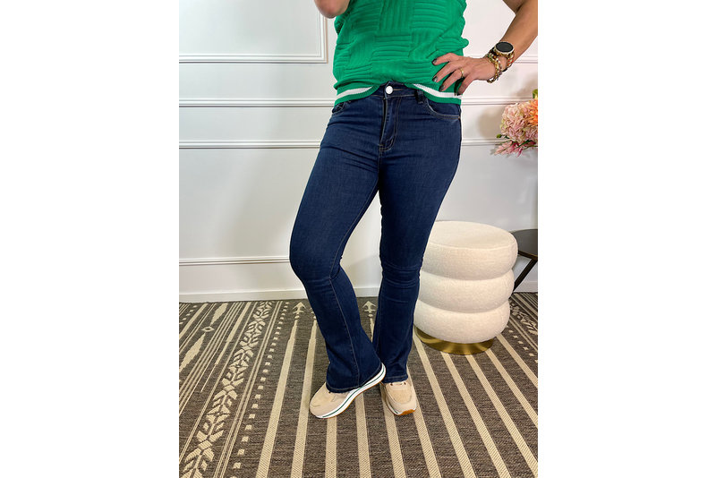 Ana Flair jeans donker blauw