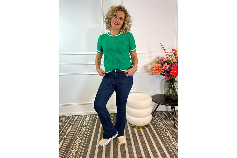 Ana Flair jeans donker blauw