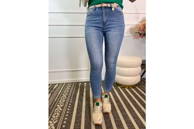 Lucy Push up jeans blauw