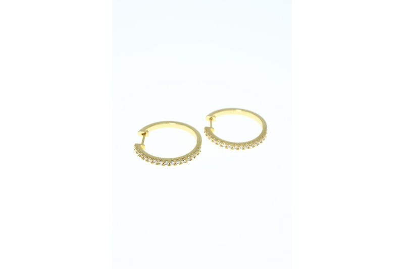 Oorbel creool medium stones