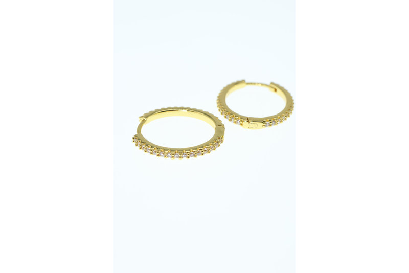 Oorbel stones rond
