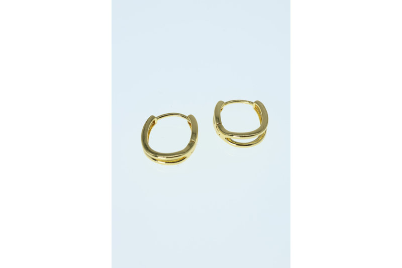 Oorbel twin oval