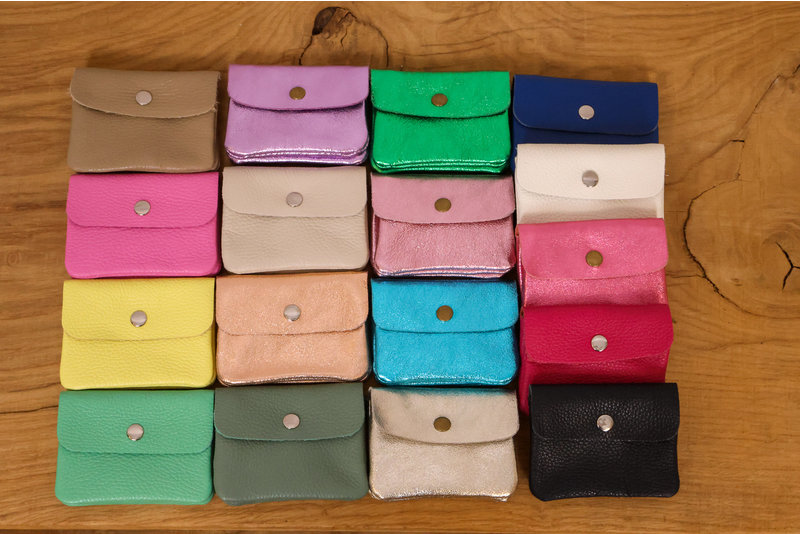 Mini wallet leer