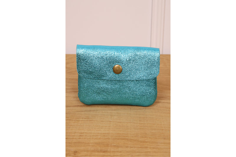 Mini wallet leer