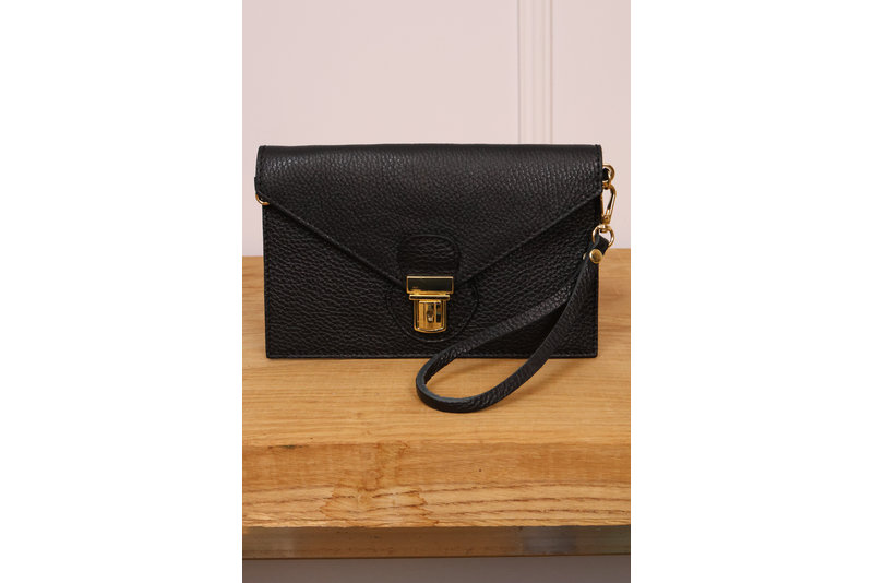 Enveloppe clutch chain leer