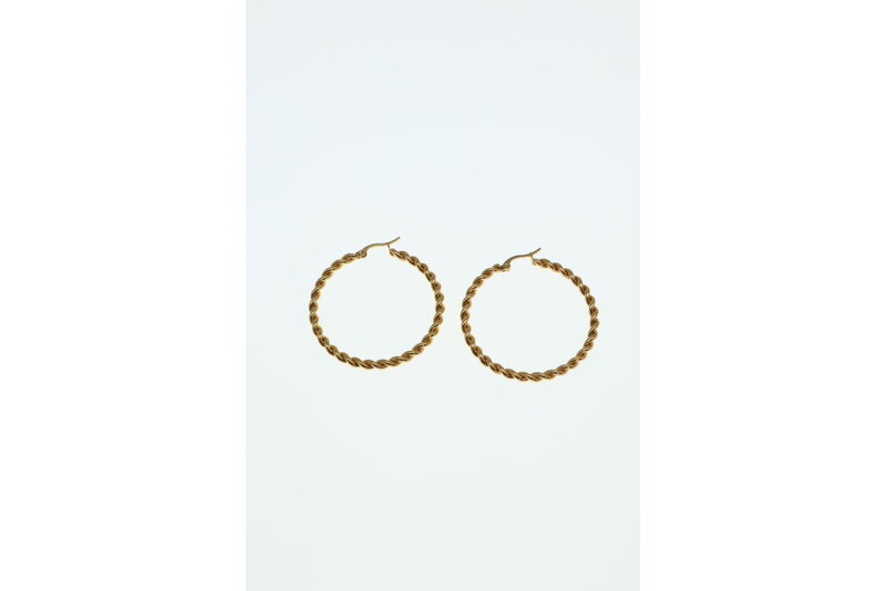 Gouden ring oorbel
