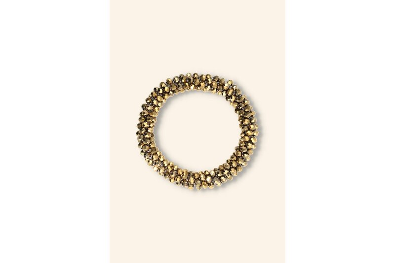 Crystal armband elastisch dik