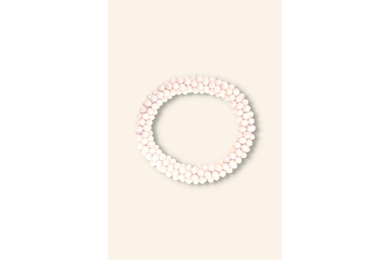Crystal armband elastisch dik