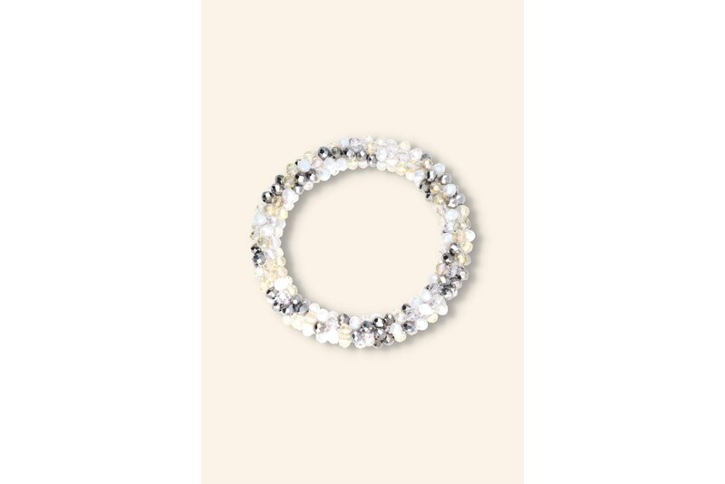 Crystal armband elastisch dik