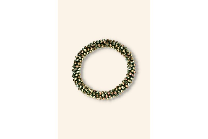 Crystal armband elastisch dik
