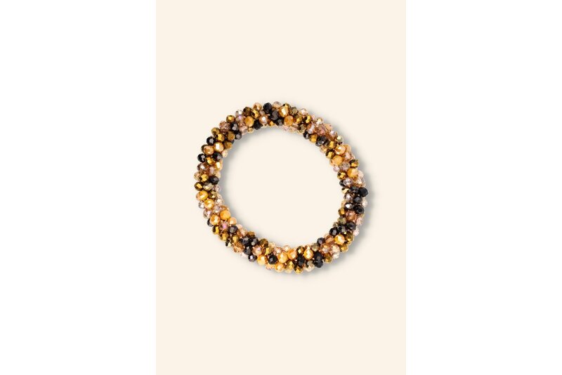 Crystal armband elastisch dik