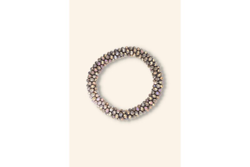 Crystal armband elastisch dik