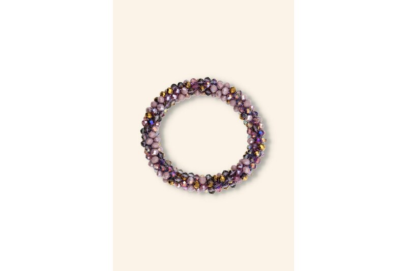 Crystal armband elastisch dik