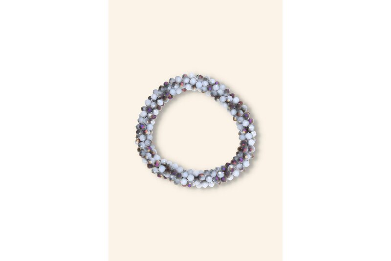 Crystal armband elastisch dik