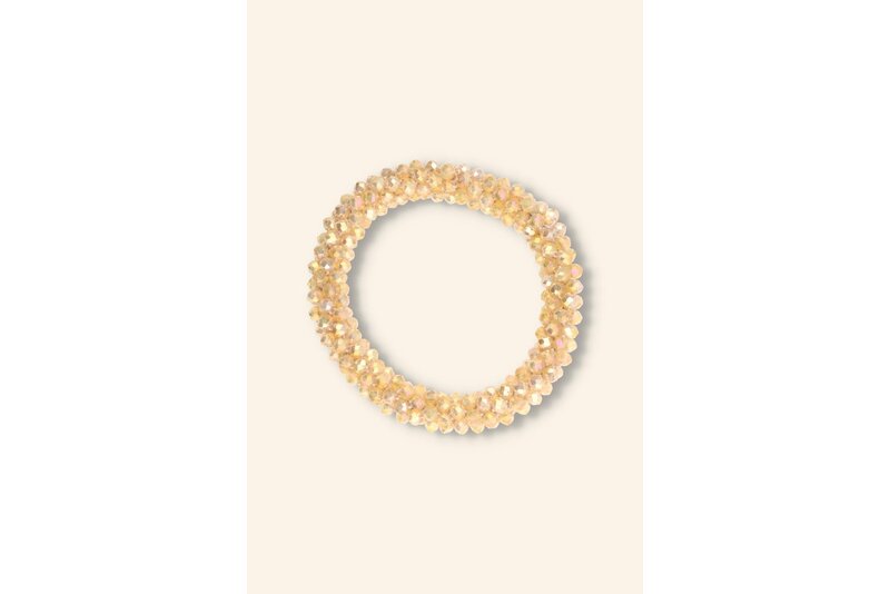 Crystal armband elastisch dik