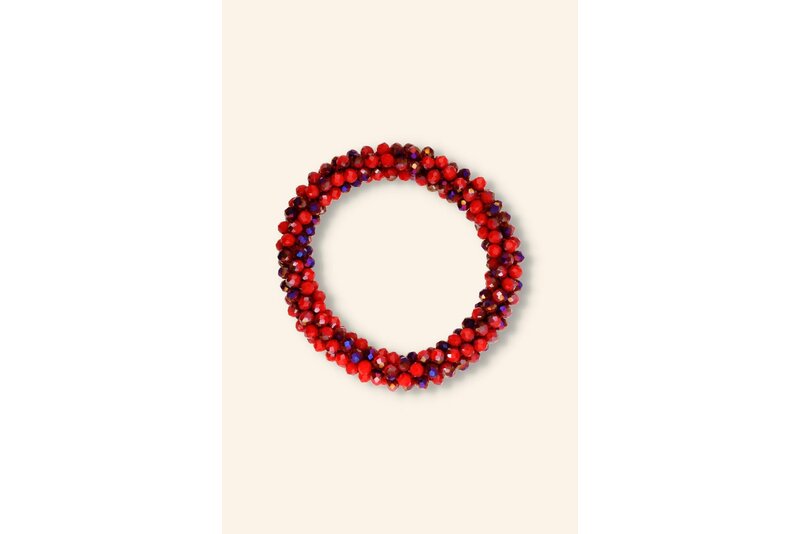 Crystal armband elastisch dik