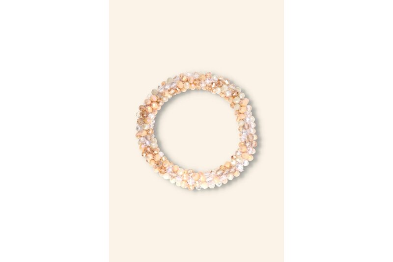 Crystal armband elastisch dik