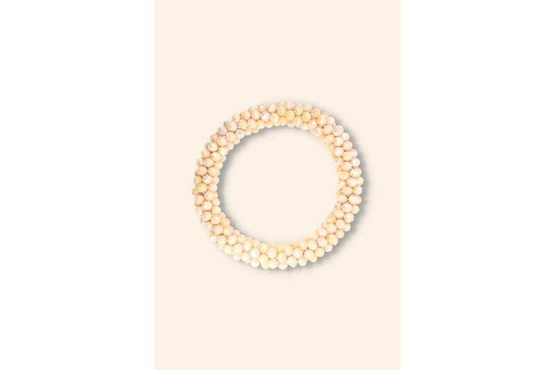 Crystal armband elastisch dik
