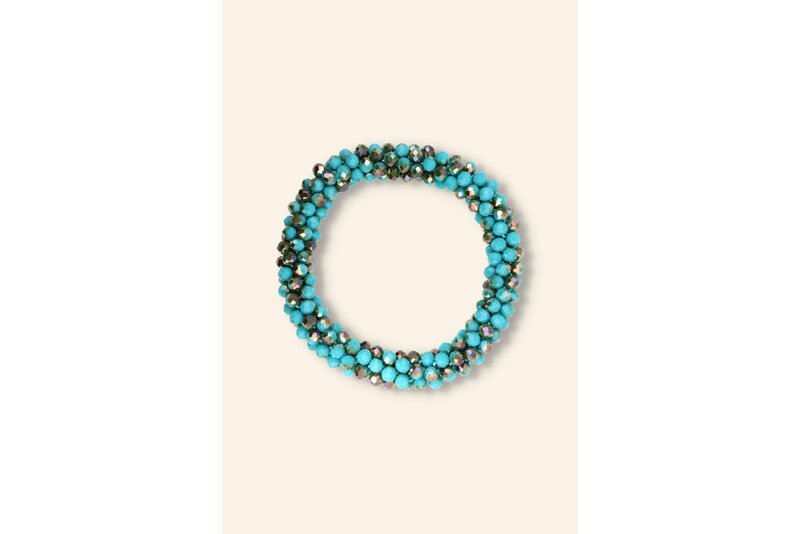 Crystal armband elastisch dik