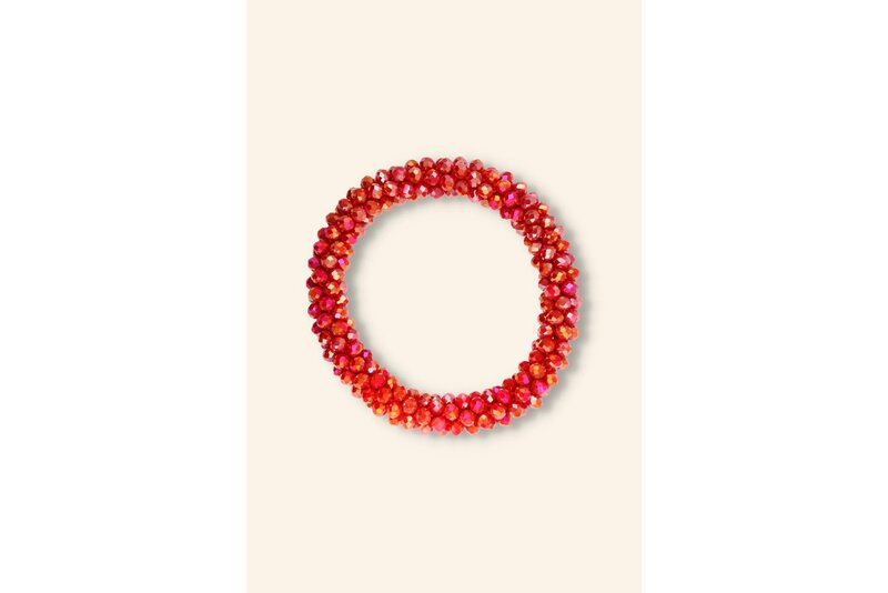 Crystal armband elastisch dik