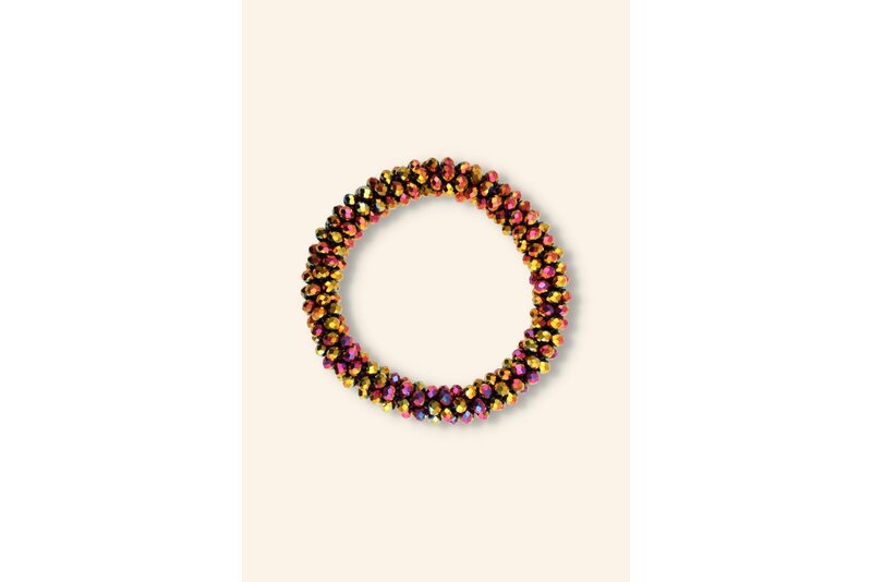 Crystal armband elastisch dik