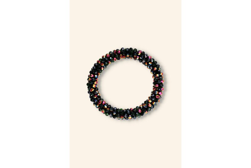 Crystal armband elastisch dik