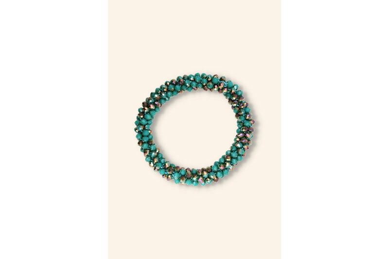 Crystal armband elastisch dik