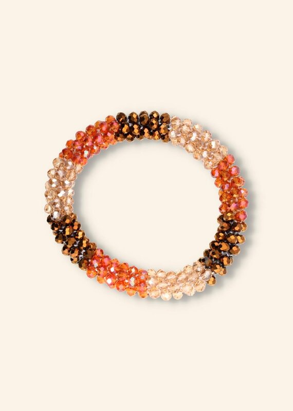 J&J Crystal armband elastisch dik