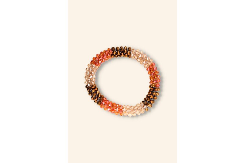 Crystal armband elastisch dik