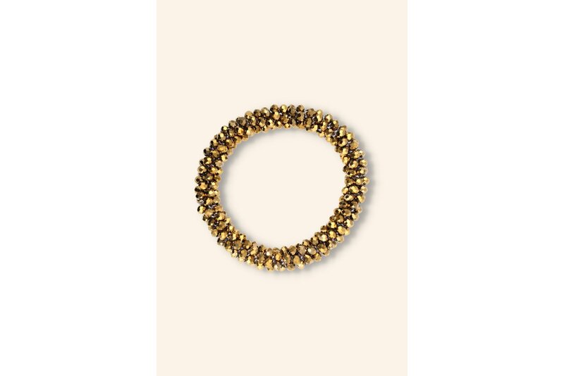 Crystal armband elastisch dik