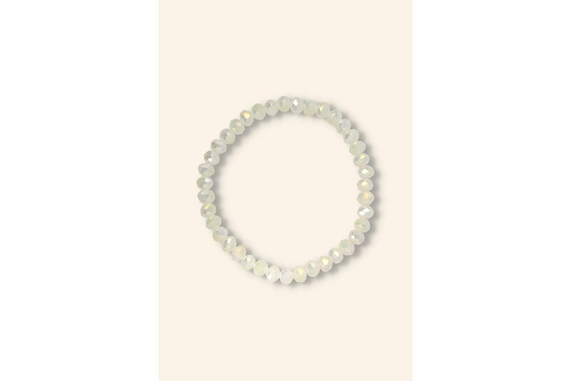 Crystal armband creme