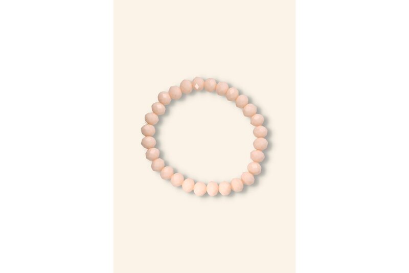 Crystal armband light peach