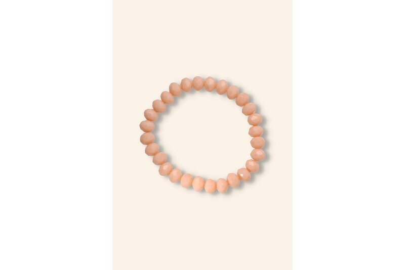 Crystal armband peach