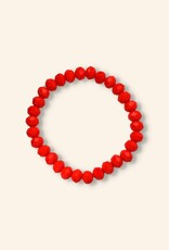 J&J Crystal armband bright red