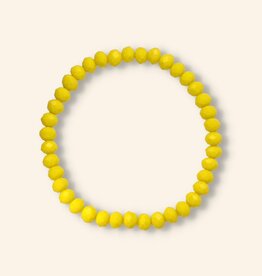 J&J Crystal armband yellow 6 en 8mm dikte