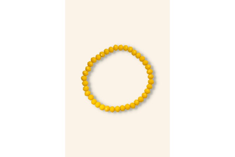 Crystal armband mustard