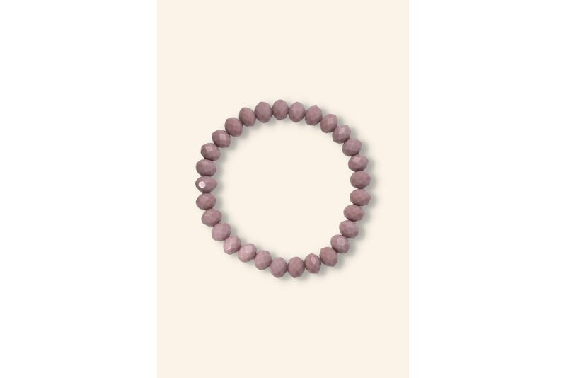 Crystal armband mauve
