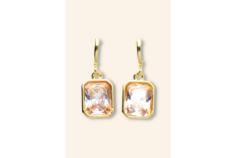 Oorring square diamond