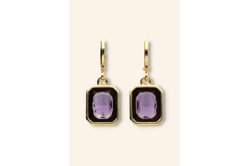 Oorring square diamond