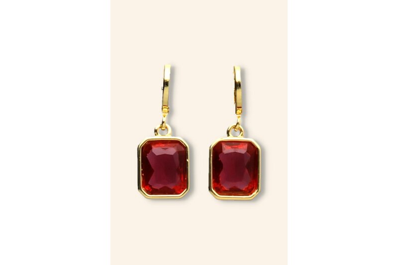 Oorring square diamond