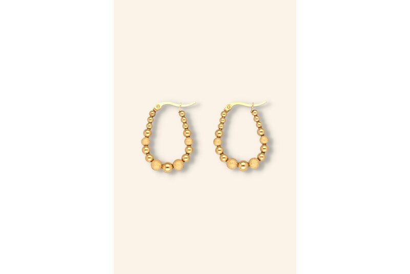 Oorring spherical oval
