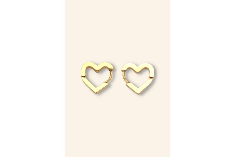 Heart small hoop